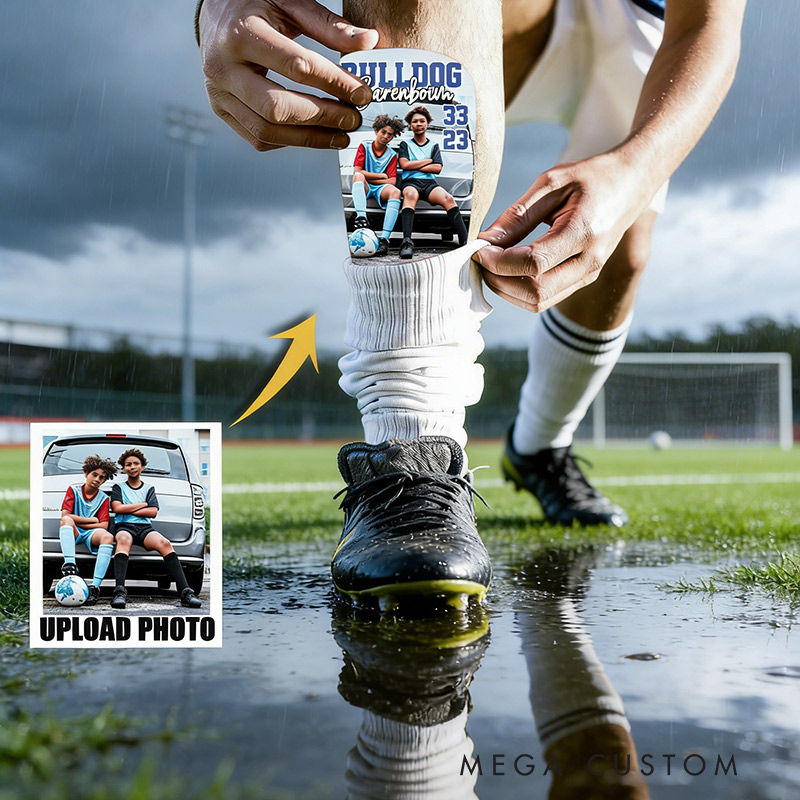 Personalized Shin Guards Custom Name and Photo Gifts for Soccer Lovers