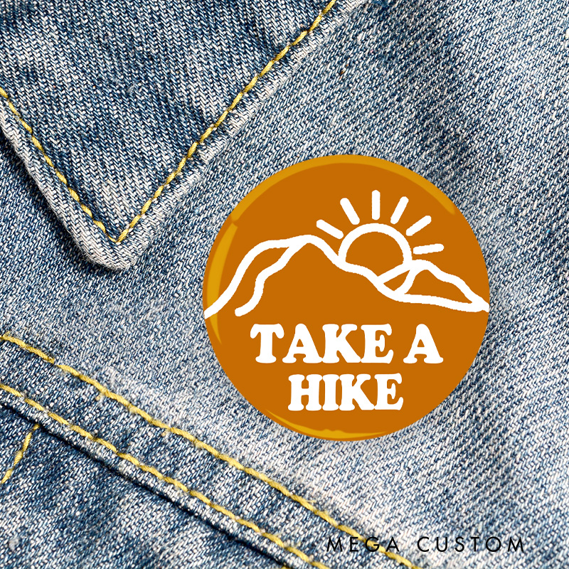 Personalized Embrace the Outdoors Pin Nature Adventure Enthusiasts Pin Badge Gift Camping Hiking Lovers Gift