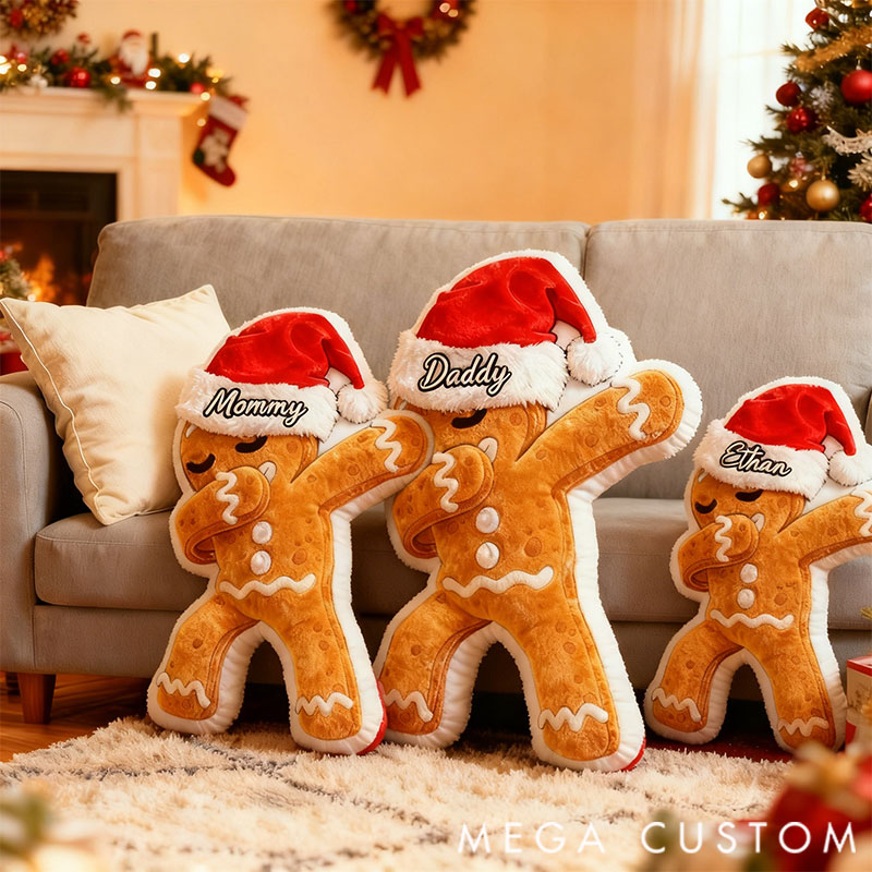 Personalized Graphic 3D Print Pillows Pillow, Custom Ginger Pillow with Name for Family