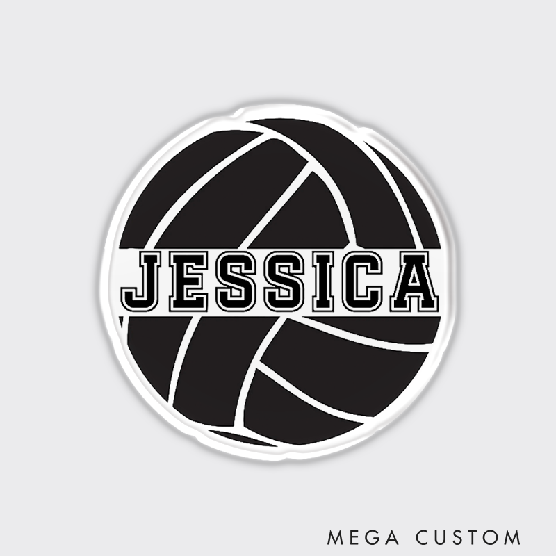 Personalized Volleyball Player Decal Fridge Magnets with Custom Your Name for Your Team