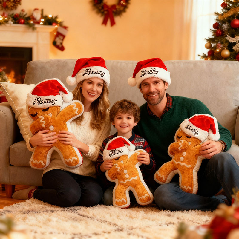 Personalized Graphic 3D Print Pillows Pillow, Custom Ginger Pillow with Name for Family