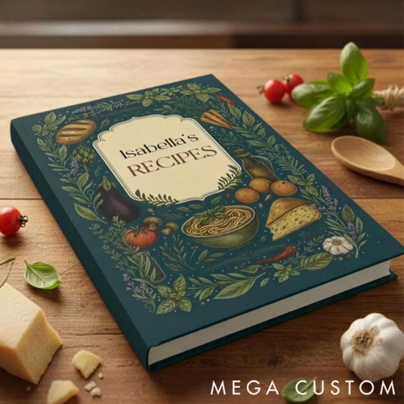 Personalized recipes are a great gift for her/him/mom/grandma; a recipe log