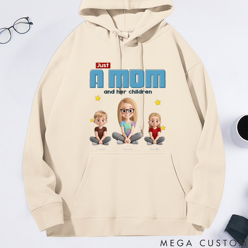 Personalized Just a Mom and His Child Gift for Mom Classic Hoodie Gift for Mom Grandma