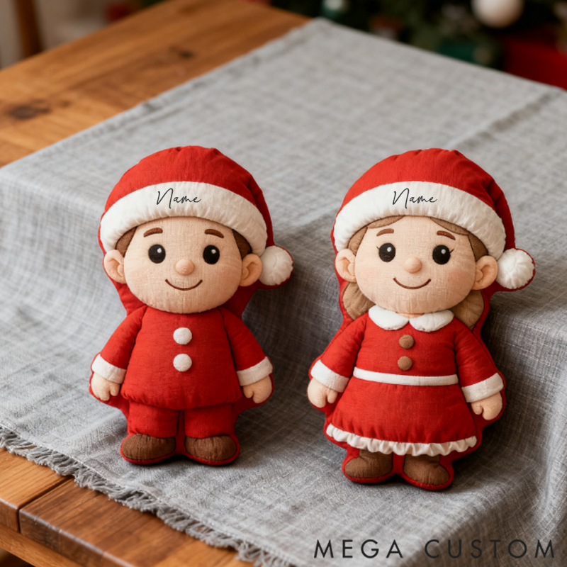 Personalized the Joy of Our First Christmas Shaped Pillow Graphic 3D Print