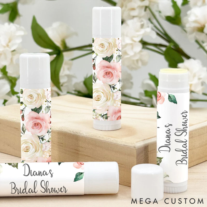 Personalized Wedding Lip Balm Favors Perfect Wedding Favors and Bridal Shower Gifts