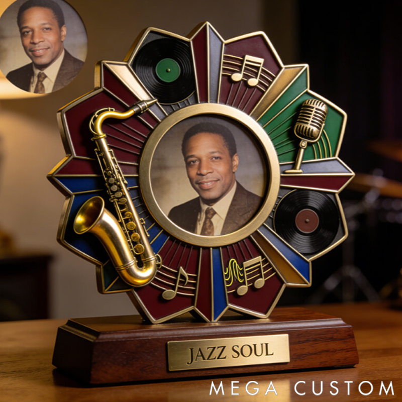 Personalized Jazz Themed Commemorative Photo Album Display the Perfect Gift for Music Lovers