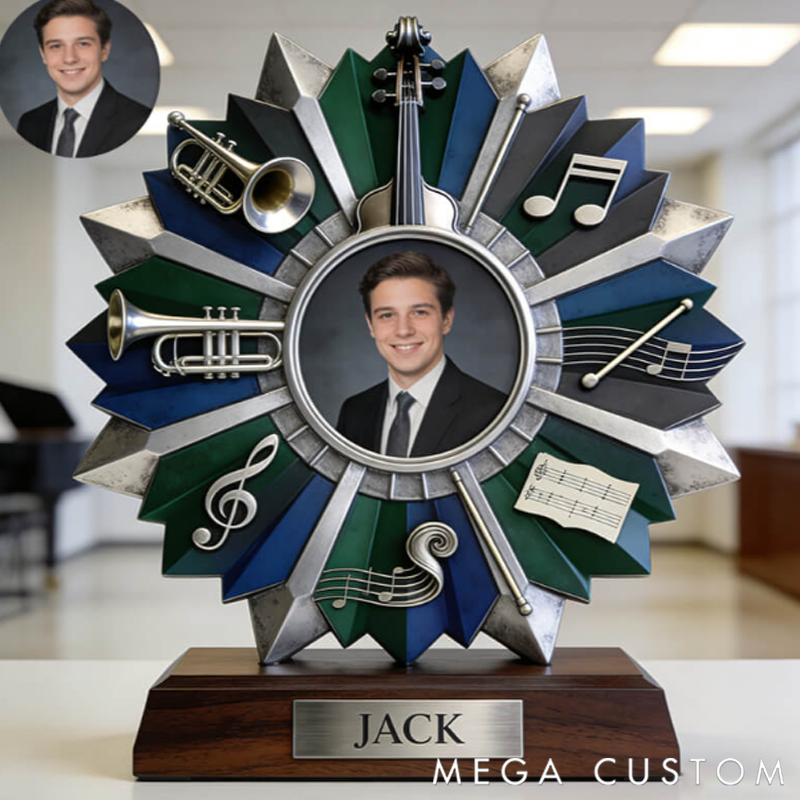 Personalized Symphony Music Award Photo Frame Ornament the Perfect Gift for Music Lovers