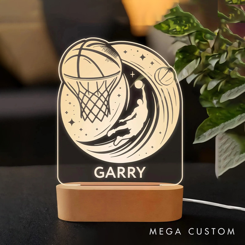 [Copy]Personalized Basketball Hoop LED Night Light with Custom Name and Scoring Design