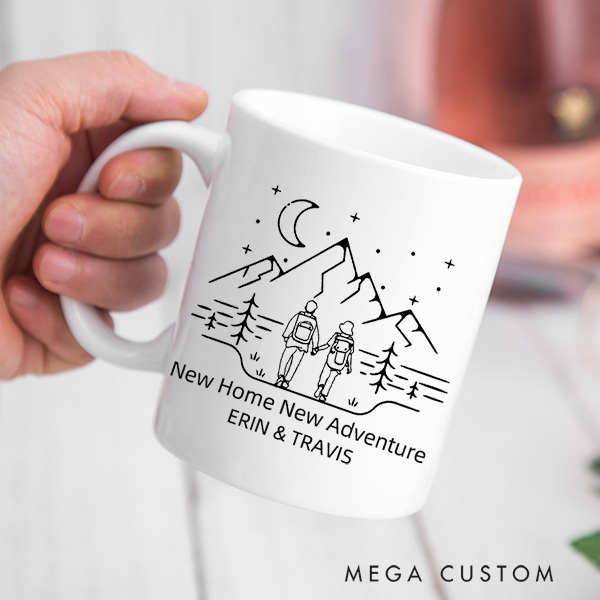 Personalized Mug Home Is Where We Park It Custom 11oz Coffee Mug 15oz Coffee Cup Housewarming Gift First Home Gift for Couple New Home Gift