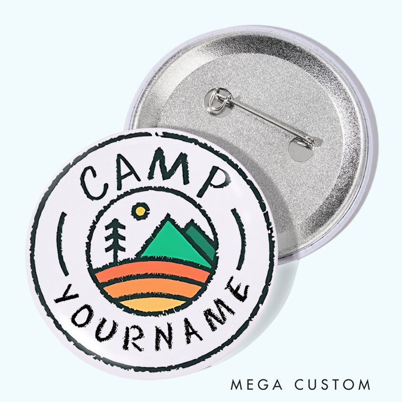 Personalized Outdoor Camping Lover Pin Nature Adventure Lover Pin Badge Gift Hiking Lovers Gift