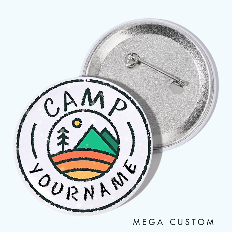 Personalized Outdoor Camping Lover Pin Nature Adventure Lover Pin Badge Gift Hiking Lovers Gift