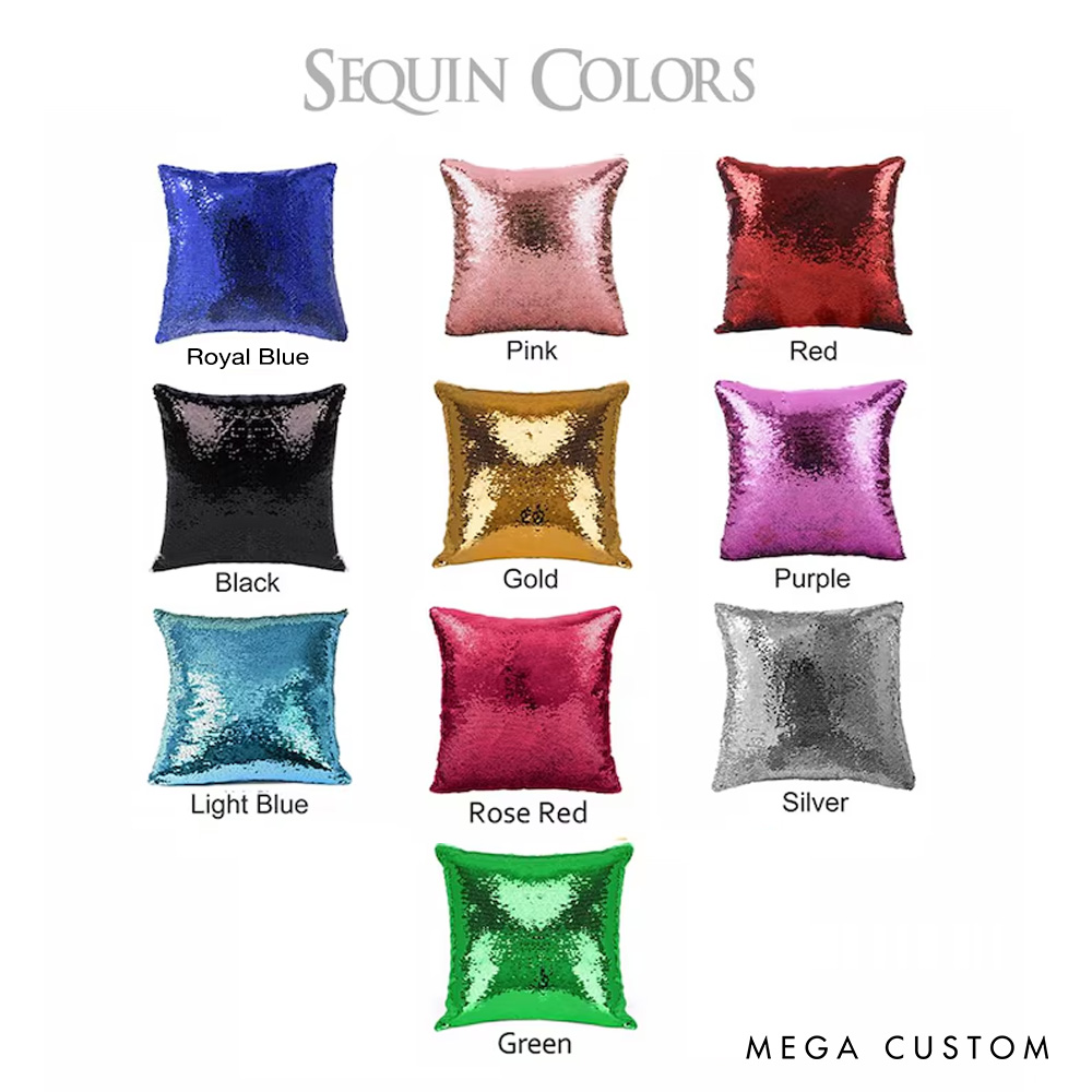 Personalized Watercolor-Style Sequin Photo Pillow Custom Couple Photo Pillow Gifts for Outdoor Couple Hiking 