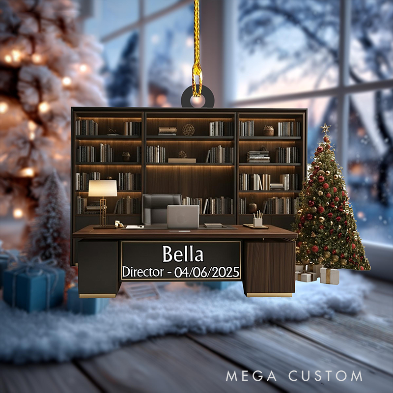Personalized Christmas Ornament Office Design Acrylic Ornament for Colleagues