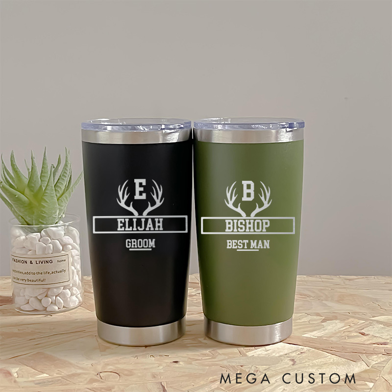 Personalized Insulated Tumblers Groomsman Gift Tumbler 20oz Tumbler For Groom Club Best Man Gift Tumbler Bachelor Party Favor