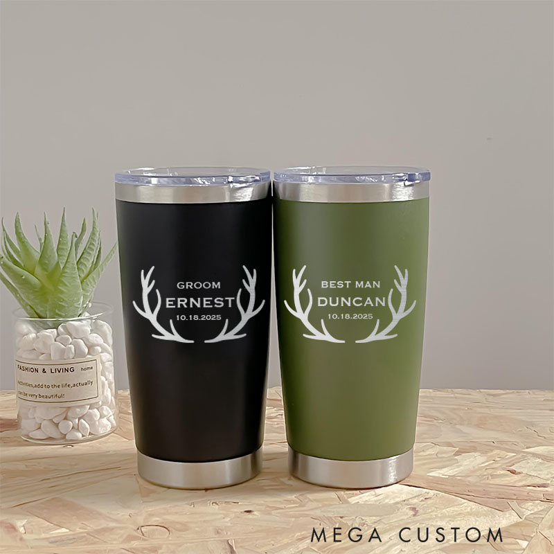 Personalized Wedding Favors Tumbler 20oz Insulated Tumbler For Groomsmen Bachelor Party Favor Tumbler Groomsman Proposal Gift