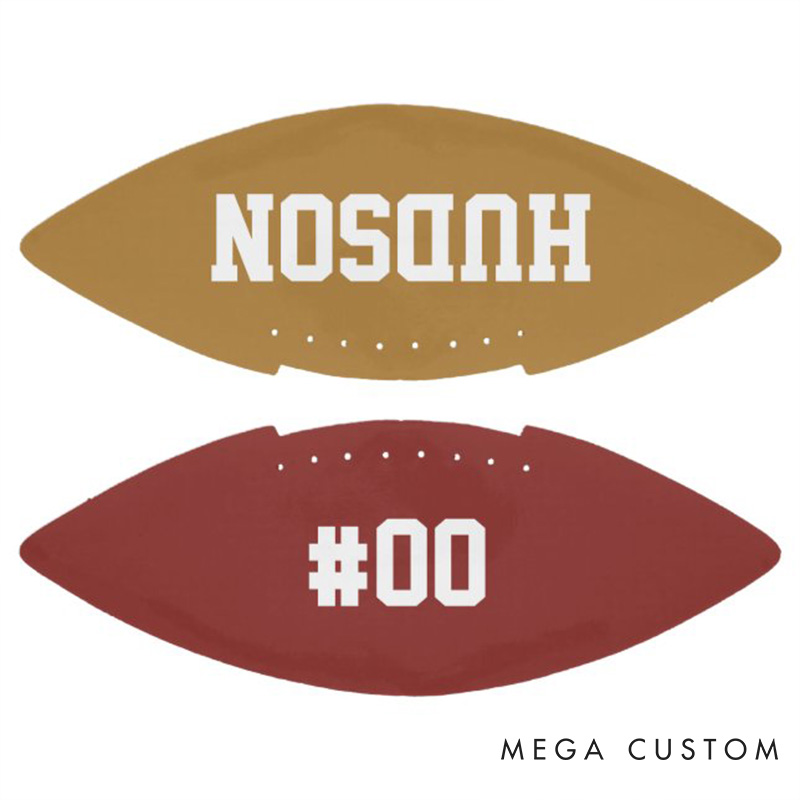 Personalized American Football with Custom Name and Number for Sport Fans
