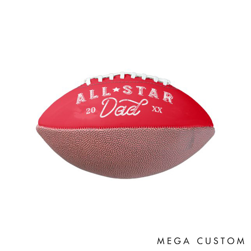 [Copy]Personalized “BEST FATHER EVER” American Football with Custom Photo and Celebrate Your Hero