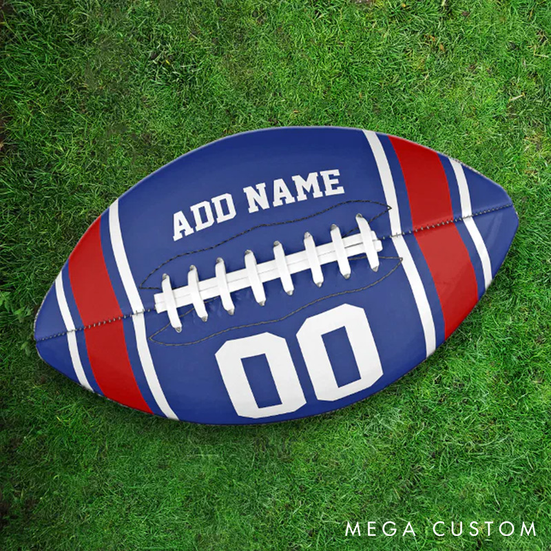 Personalized American Football Team Spirit Keepsake with Custom Team Name and Number
