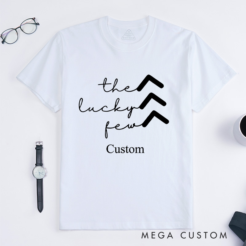 Personalized The Lucky Few Minimalist Arrows Down Syndrome Awareness Promoting Love and Support T-shirt