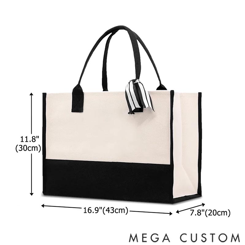 Personalized Canvas Travel Bag Santa Claus Elk Large Capacity Plane Car Stamp with Name Christmas Gift for Women