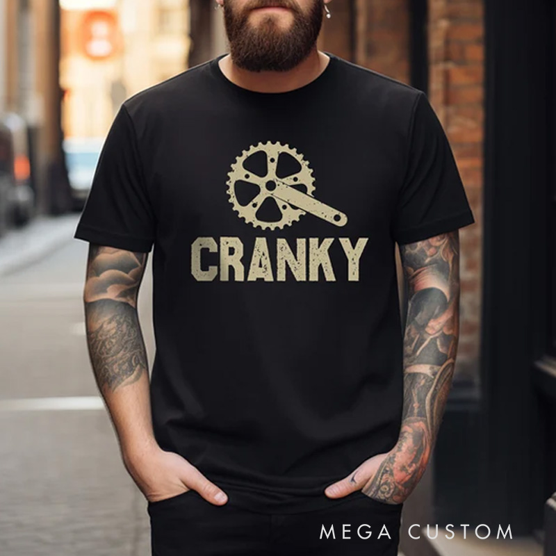 Personalized Cycling Classic T-shirt Funny Bike Shirt Cycling Bike Lover Gift Cyclist Clothes Mountain Bike Unisex Heavy Cotton Tee