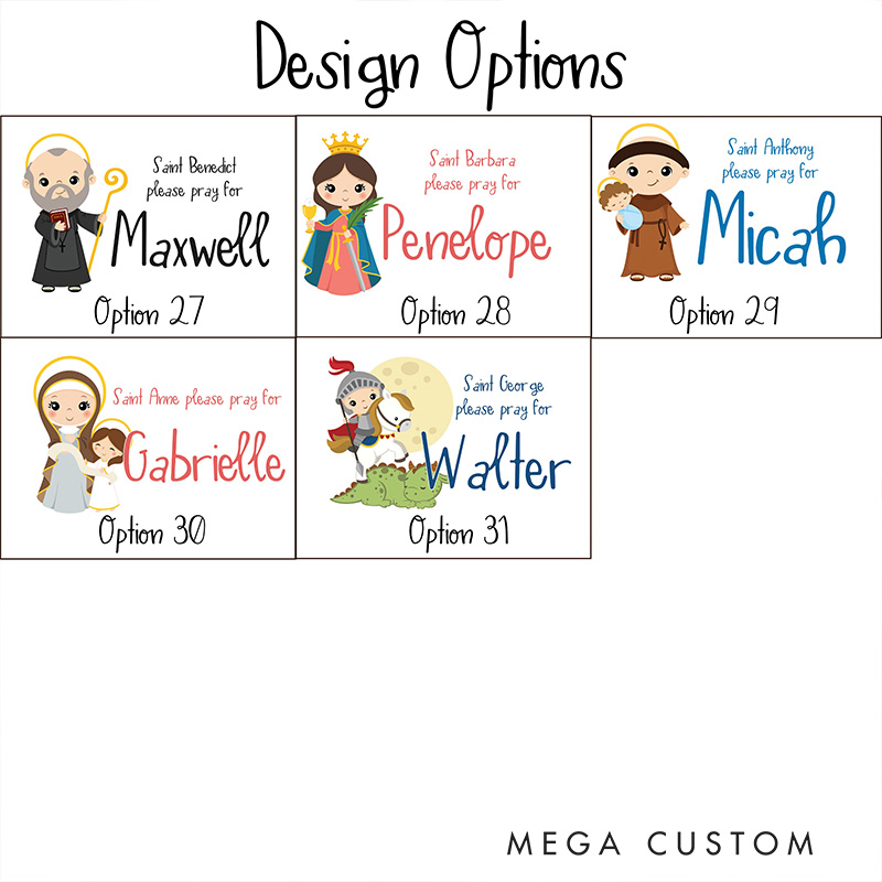 Personalized Saint Prayer Pillow Prayer Home Decor Catholic Gift Religious Gift for Kids