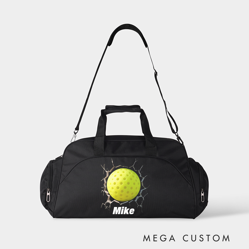 Personalized Soccer Duffel Bag with Custom Name and 3D Ball Design