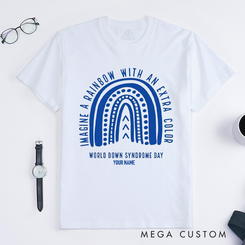 Personalized Down Syndrome Awareness T-Shirt World Down Syndrome Day Gift