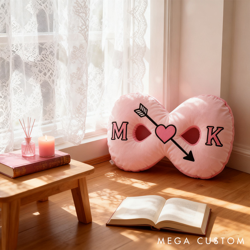 Personalized Infinity Love Pillow Couple Symbol of Endless Love Pillow Couple Christmas Gift Decor Anniversary Valentine's Gift Pillow