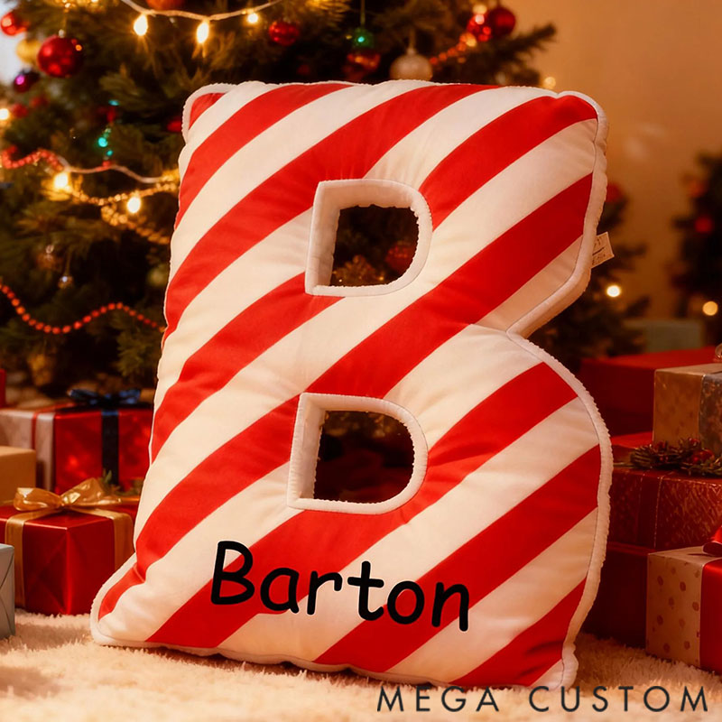 Personalized Graphic 3D Print Pillows Letter Shape Pillows Gifts Christmas Gifts for Family
