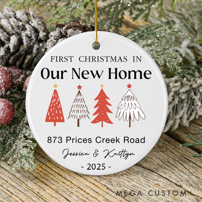 Personalized New Home Ornament First Christmas in Our New Home Ornaments Our New Home Ornament 2025 New House Christmas Ornament Housewarming Gift