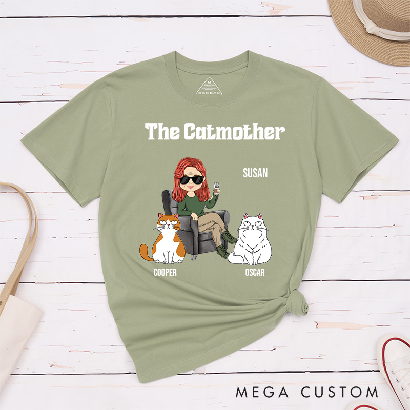 Personalized Cat Lover the Catmother T-Shirt