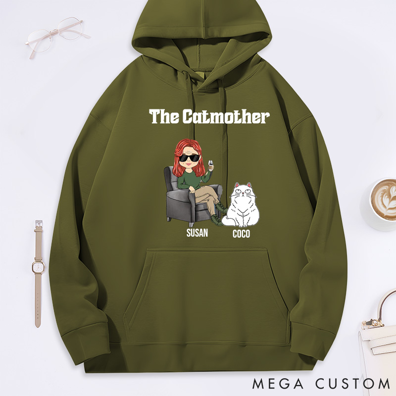 Personalized Cat Lover the Catmother Classic Hoodies