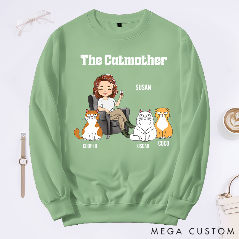 Personalized Cat Lover the Catmother Classic Sweatshirts