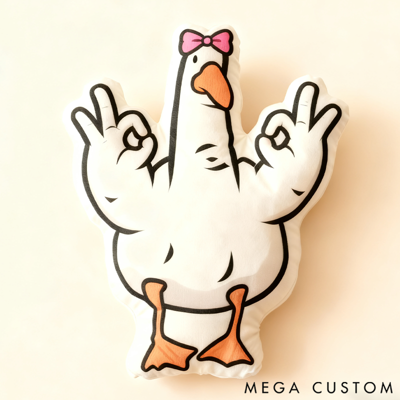 Personalized 3D Print Family Fun Gesture Pillow Is It a Goose or Duck? Maybe It's Seagulls