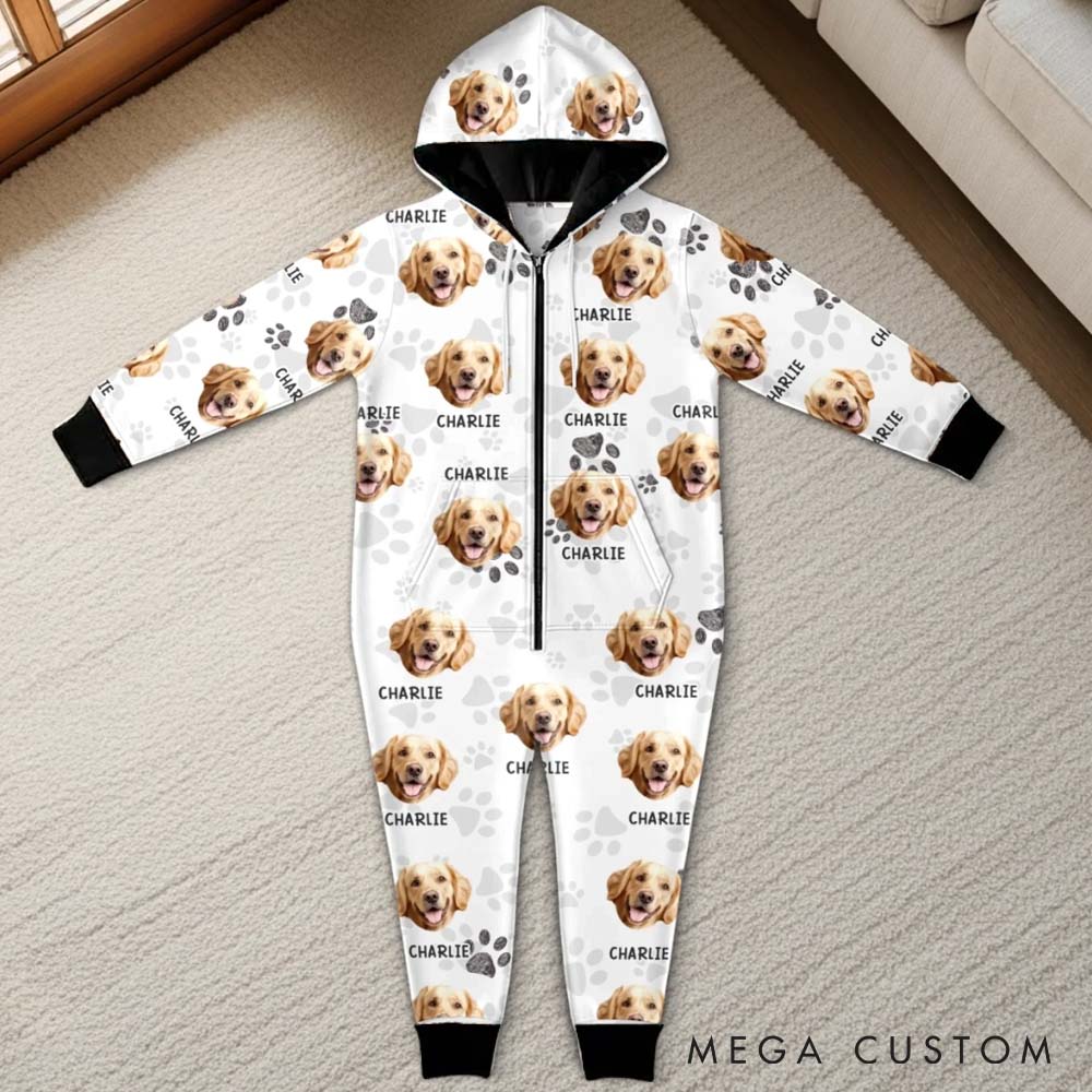 Personalized Pet Lover Custom Photo Adult Onesie