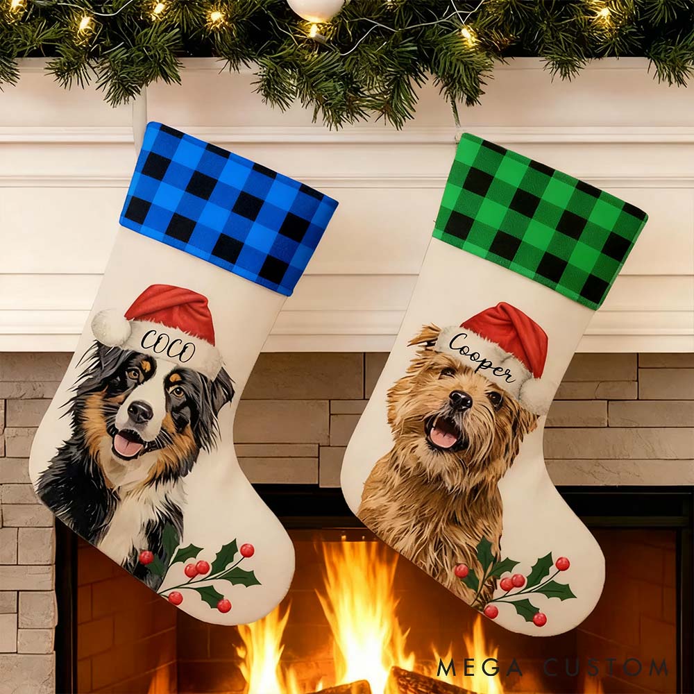 Personalized Pet Lover Custom Pet Stocking Christmas Stockings