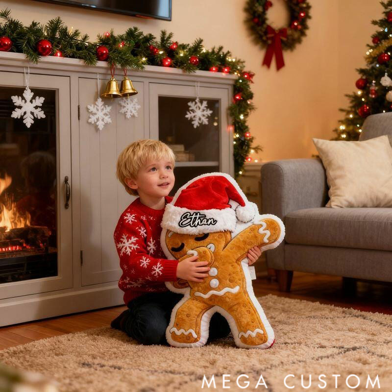 Personalized Graphic 3D Print Pillows Pillow, Custom Ginger Pillow with Name for Family