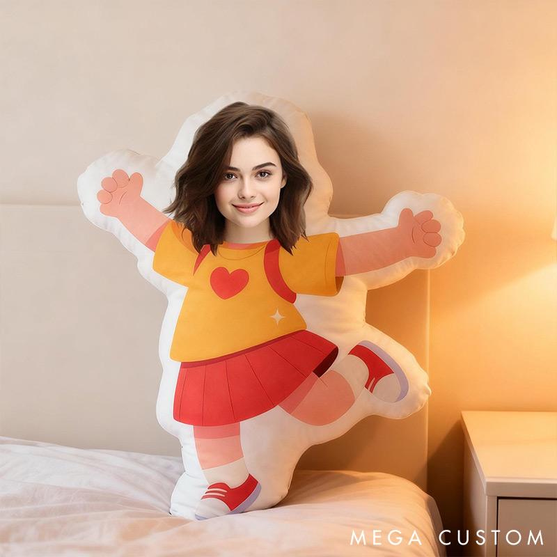 Personalized Funny Custom Face Photo Pillow for Couple for Girlfriend Boyfriend Valentine's Day Gift Christmas Gift for Husband Wife 