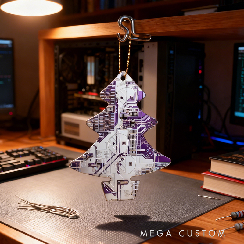 Circuit Board Christmas Tree Decoration - Geeky Christmas Gifts - Sustainable Gifts - Computer Geek Gifts - Stocking Fillers - Secret Santa