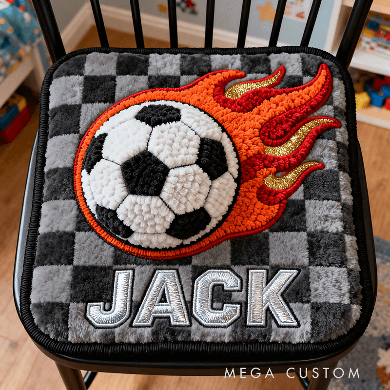 Personalized Plush Glove & Ball Chair Cushion - Sports-Themed Seat Pad for Baseball Enthusiasts, Kids’ Room & Game Day Decor