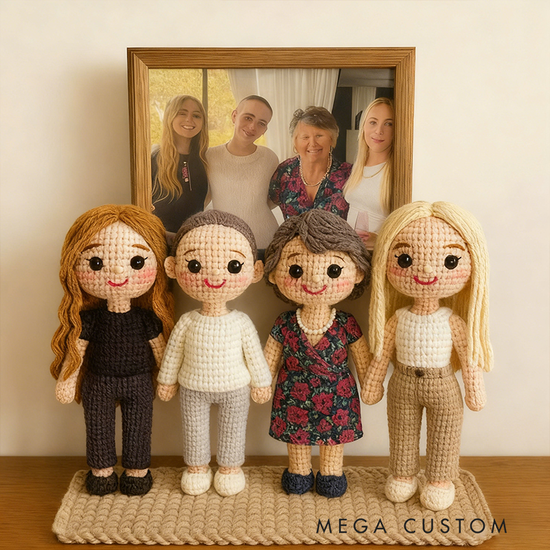 Look ALike Doll Custom Crochet Doll Portrait Girl Doll Amigurumi Crochet People Portrait Doll Family Portrait Doll Couple Crochet Doll