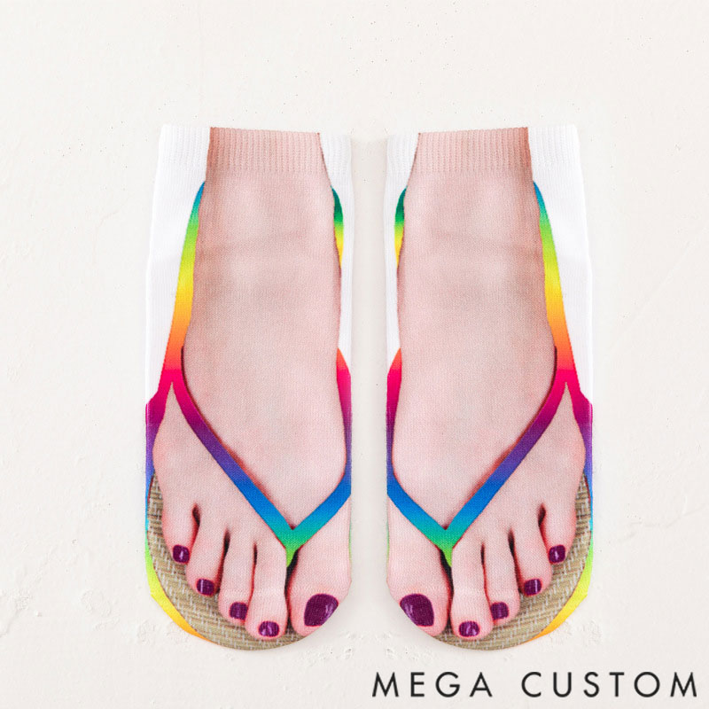 Personalized 3D Printed Socks, Funny Socks for Family Parties