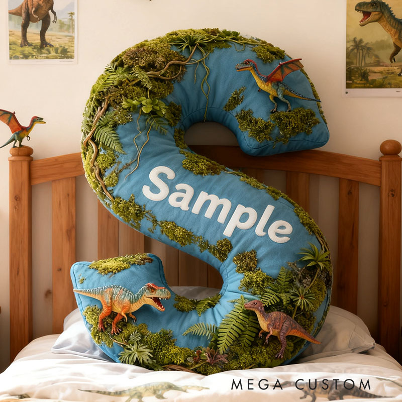 Personalized Graphic 3D Print Dinosaur Sky Park Movie Pillow for Cartoon Lovers Initial Pillow Christmas Birthday Party Gift for Kids and Movie Lovers