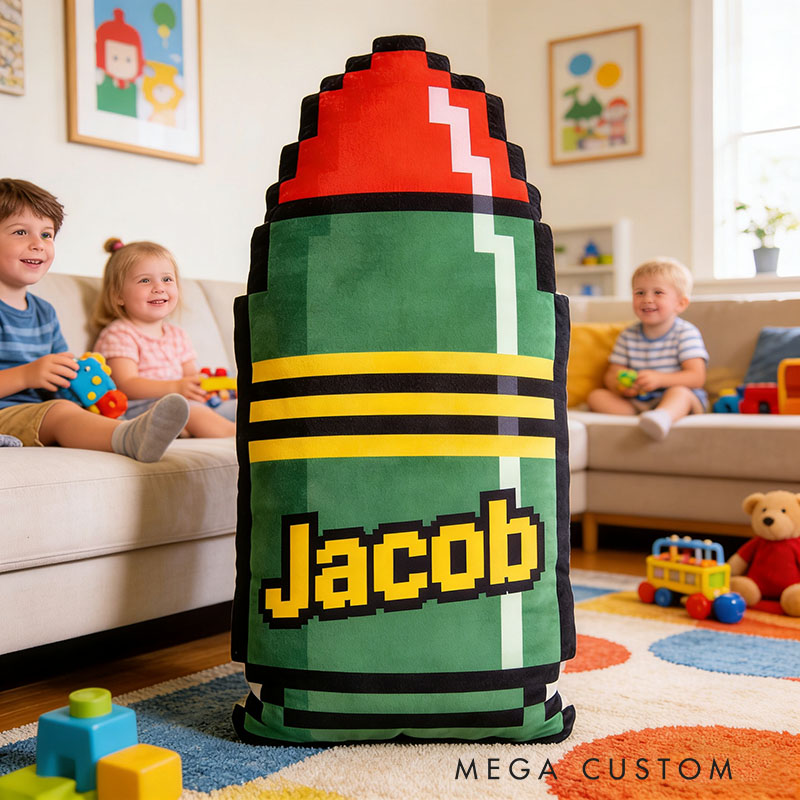 Personalized Bullets and Ammunition Shaped Pillow for Game Lovers Plush Pillow Christmas Birthday Party Gift for Kids