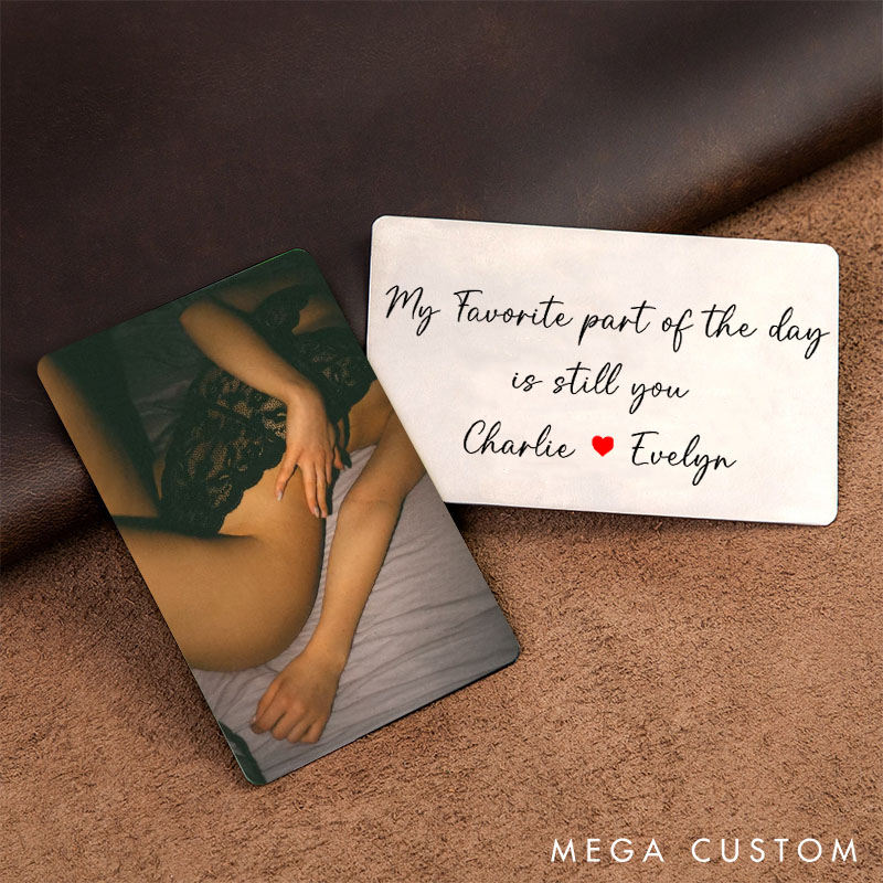 Personalized Boudoir Photo Wallet Insert Custom Photo and Love Note Wallet Card for Men Valentine's Photo Gifts Boyfriend Gift