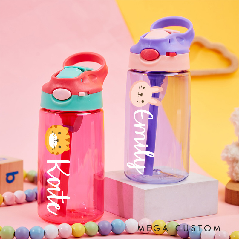 Personalized Baby 16oz Water Bottle Baby Cup Party Favors for Baby School Water Bottle with Name