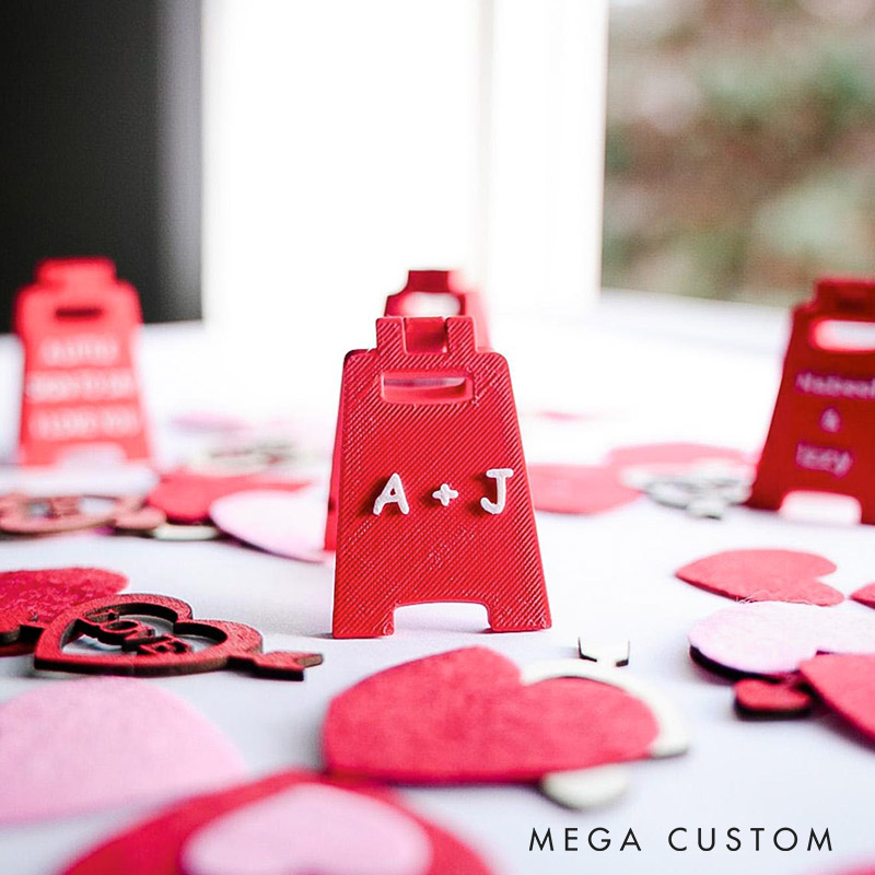Personalized Girlfriend A Little Sign To Say I Love You Mini Love Sign Custom Multiple Colors 3D Printed A-frame Sign Valentine's Day Gift for Her