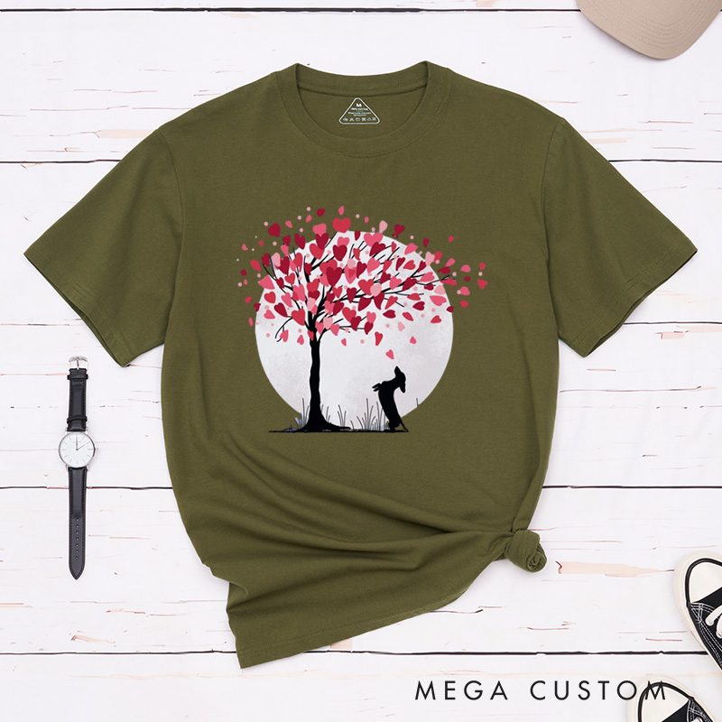 Personalized Pet Lover Funny Valentine Highland Cow T-Shirt