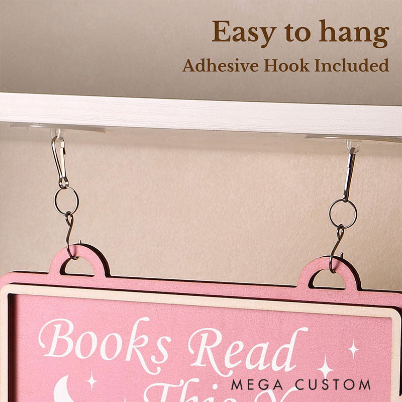 Personalized Book Reading Tracker Custom Name Perfect Reader Gift and Decor
